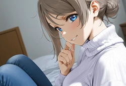 [YousoroBestGirl] Watanabe You [Sweater] (200p) (AI Generated)