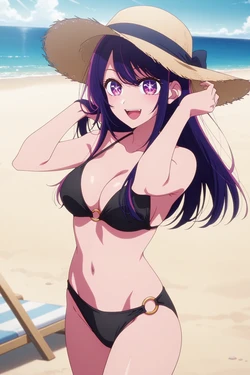 [Anto-kun]Ai Hoshino beach vacation and sex adventure [AI Generated]