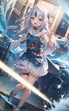 [Cdesu] Gawr Gura 噶呜·古拉‌ がうる・ぐらの海時間 [AI Generated]
