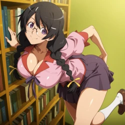[Kimochiii] Hanekawa Tsubasa (Bakemonogatari) [AI Generated]