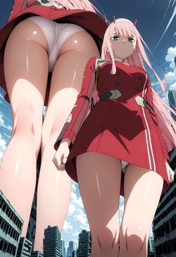 [Cdesu] DARLING in the FRANXX 国家队 - Zero Two ゼロツー Tentacles & Machine Sex [AI Generated]