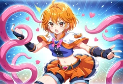 [Cdesu] Precure 光之美少女 - Cure Black Misumi Nagisa 美墨 なぎさ Tentacles & Machine  [AI Generated]
