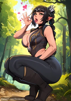 [SinderellaAI] Shadowheart worships two massive BWC, all for the glory of Shar of course... (46 images) (Patreon) [AI Generated]