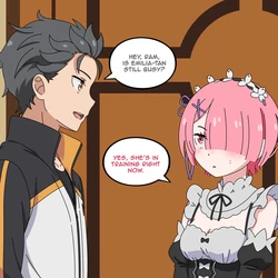 [waytntr] Rezero Emilia x Roswaal x Rem