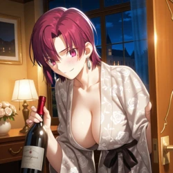 [朱月]一緒に飲む？ [AI Generated]