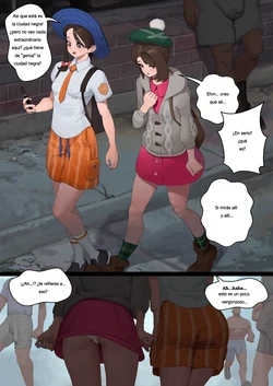 Gloria and Juliana visit Black City (Pokemon)