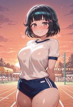[nankoai] Rimi Ushigome - 牛込 りみ(BangDream!)-sportwear-buruma-indoors- (Patreon) [AI Generated]