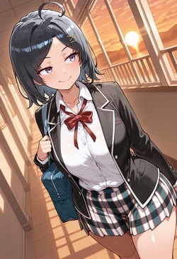 [nankoai] Komachi Hikigaya- 比企谷 小町(Oregairu)-req-uniform-encounter-indoors-gb (Patreon) [AI Generated]