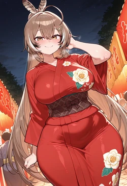 [nankoai] Nanashi Mumei- 七詩ムメイ(Hololive)-req-kimono-festival.outdoors- (Patreon) [AI Generated]