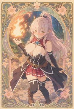 [Ten Labs/Amakawa is reflecting./TengaWa 修行中] 【Skeleton Knight in Another World】Ariane Day01  430p Ariane's Blunder:  Through the Mad Slave Trader's Cruel Captivity, the Noble Elf Warrior Falls into True Slavery [AI Generated]