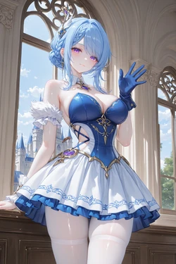 [Bright sky] genshin odette [AI Generated]