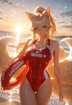 [Livia Woe] Ahri (LoL) - Lifeguard [AI Generated]
