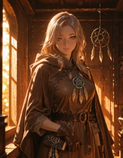 [Livia Woe] Elara Dreamveil — The Dreamcatcher Witch [AI Generated]