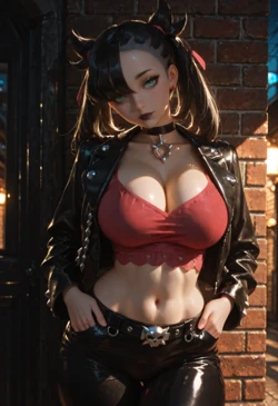 [Livia Woe] Goth Marnie - Pokemon [AI Generated]