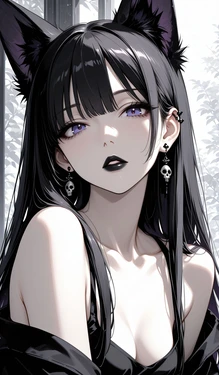 [AI Generated] Gothic cat-girl Brand89
