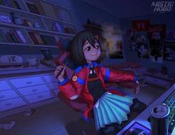 [Mistic Hobo] Peni Parker blaze it! (Into the Spider-Verse)