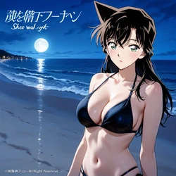 (Patreon - WaifuRain) Ran Mouri Tentacles Opening / Ai Haibara After Story [AI Generated]
