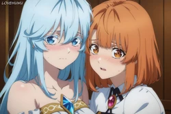 [LoveHUwU] Colette and Elfaria [ NTR | 3p | yuri ] | Tsue to Tsurugi no Wistoria [AI Generated]