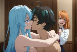 [LoveHUwU] Colette Loire [ NTR | 3P ] | Tsue to Tsurugi no Wistoria [AI Generated]