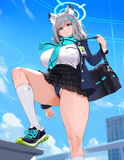 Lucyla803 Shiroko and Shiroko terror (Blue archive) Vanilla [Request] (600+ extra images) [AI Generated]