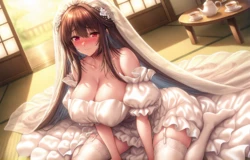 [spreeds] [AI Generated] 甜蜜女友2 - 黑姬结灯