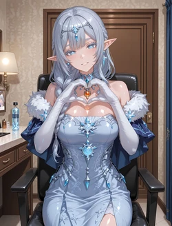[Oki Senpai] 🍈🍈冰之女皇 アナスターシャ・フョードロヴナ・スネージナヤ Cryo Archon Tsaritsa 【442 Img】 (Patreon) [AI Generated]