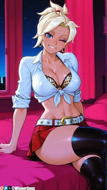 [WienerGens] Mercy Gyaru (Overwatch) [AI Generated]