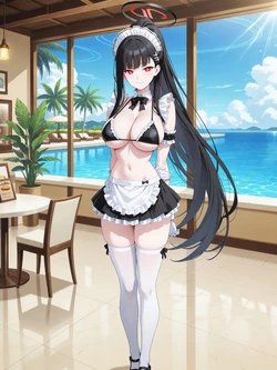 [Kurohime] 調月リオ（メイドビキニ）[AI Generated]