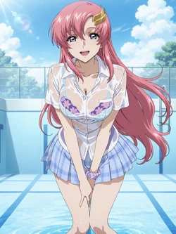 [Kurohime] ラクス・クライン（プール・白シャツ）[AI Generated]