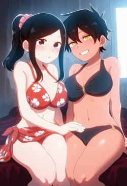 [Corudozera] [110pics] Touko Sakurai x Natsumi Kurobe (桜井桃子x黒部夏美) / My Senpai Is Annoying (先輩がうざい後輩の話) [AI Generated]
