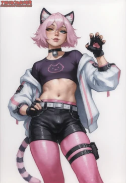 [TheCoomjurer] Femboyfied Catrin Glitch from Fortnite  [AI Generated]