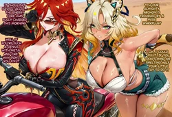 [HoloAI] Mavuika + Xilonen Lost in the Desert (Animated) (Partial Set) [AI Generated]