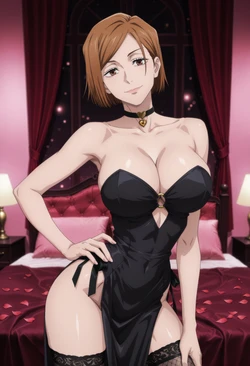 [Meowu laha/MeowLucy] 釘崎野薔薇 Nobara Kugisaki 🖤❤️ (Patreon) [AI Generated]