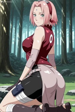[Digital Waifu Gallery] Sakura Haruno - Naruto Shippuden [AI Generated]