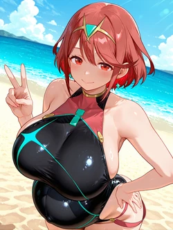 [RockMan] (217P)ホムラ Pyra 002(T2) (Patreon) [AI Generated]