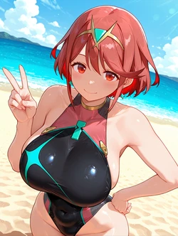 [RockMan] (223P)ホムラ Pyra 002 (Patreon) [AI Generated]