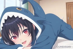 [LoveHUwU] Umi Asanagi ( shark ) [ Pregnant ]  [AI Generated]