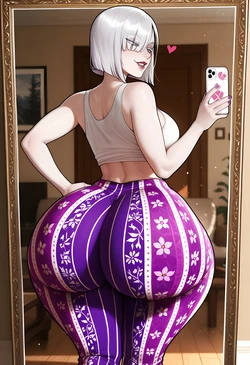 DreamcoreArt - Set - 1705 Fiona Frost BWC (Patreon) (AI Generated)