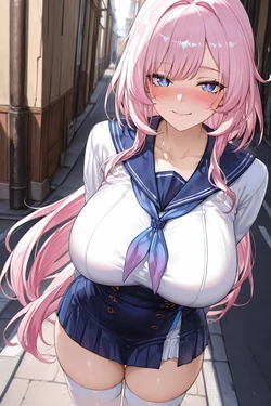 [MISS AI] Elysia seduction爱莉男厕勾引 [AI Generated]