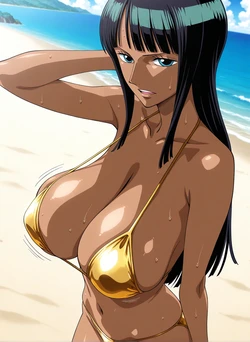 Bishop - Robin golden bikini (AI Generated)