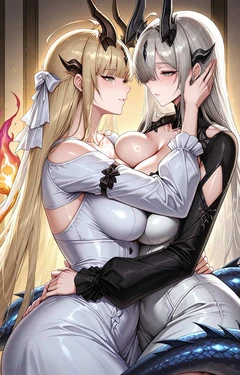 [Pixiv] 百合豆腐 yuri tofu part 1 [ai generated]