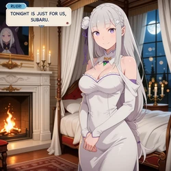 [Rina-Omura] Emilia x Subaru - Re:Zero [AI Generated]