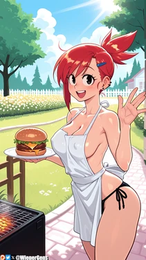 [WienerGens] Frankie Foster enjoys a meaty mouthful (Foster's Home for Imaginary Friends) [AI Generated]