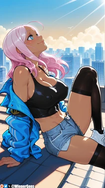 [WienerGens] Hibana enjoys the breeze with the Minotaur (Fire Force) [AI Generated]