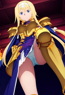 [Cdesu] Sword Art Online 刀剑神域 - Alice 爱丽丝 アリス 触手Tentacles & 机械Machine [AI Generated]