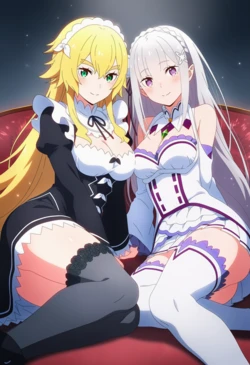 [Corudozera] 115pics Frederica Baumann x Emilia (フレデリカ・バウマンxエミリア) / Re:Zero - Starting Life in Another World (Re:ゼロから始める異世界生活) (Patreon) [AI Generated]
