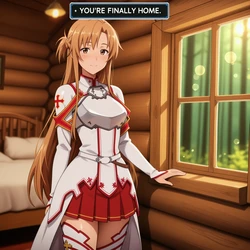 [Rina-Omura] Asuna Yuuki x Kirito - Sword Art Online [AI Generated]