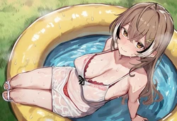 [CoCher] 七詩ムメイ - 裏庭プールに沈む夏の誘惑 [AI Generated]