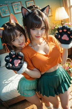 [Patreon] [AiASAG] [4K] 😻Cat Girlfriends 2.0🐾 - Preview [AI Generated]