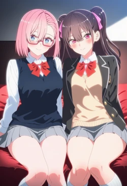 [Corudozera] [200pics] Ririsa Amano x Mikari Tachibana (天乃リリサx橘美花莉) /2.5 Dimensional Seduction (2.5次元の誘惑) [AI Generated]